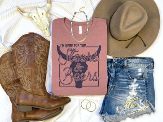 Steers & Beers - Rodeo Graphic Tee